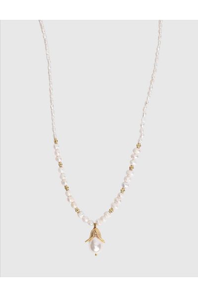 İLVİ Pamore White Women's Necklace