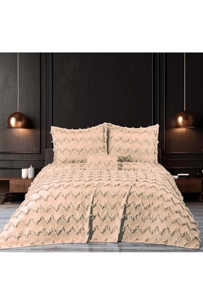 d'niss home touch of nature in your home Athena 4 Piece Double Pique Set