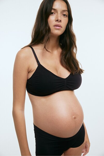 H&M MAMA Dolgulu ve Pamuklu Emzirme Sütyeni Seamless