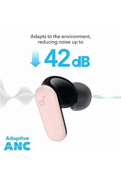 Anker Căști intraauriculare SoundCore P30i, fără fir, IP54, Bluetooth 5.4, încărcare tip C - roz
