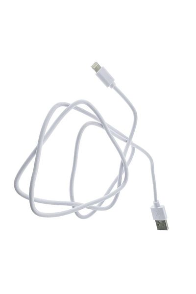 OEM Apple Iphone Compatible Usb Cable With 8 Pin Lightning Connector, 1 Meter, White, Fast Charging