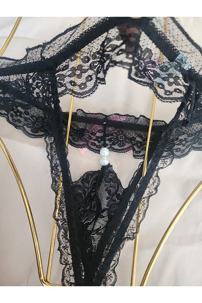 G&H UNDERWEAR Pearl Back Zone Low-Cut Thong String Panties