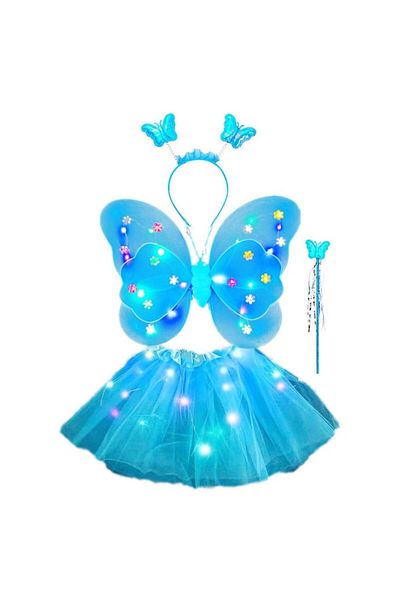 Optim Solution Costum Fluture cu Aripi Modelabile Lumini LED pentru Copii