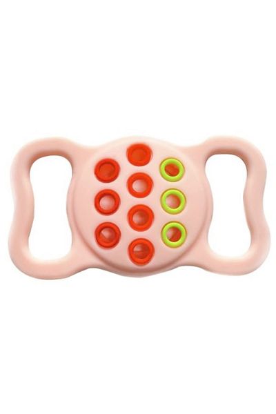 REDz Accessories Airtag Holder, Attaches to Collar or Backpack, Silicone, Pink and Multicolor