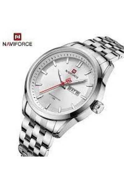 Naviforce Men's Business Quartz Watch – 44.3mm Stainless Steel Case, Elegant Analog Design