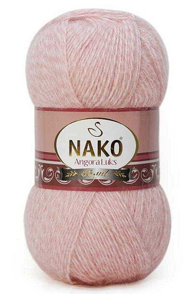 NAKO 5 Pieces Angora Luxury Hand Knitting Yarn 21356 Powder Muline