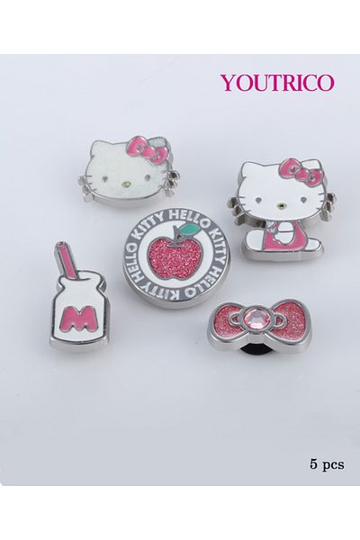 Youtrico 5pc Hello Kitty Metal Jibbitz Charm for Crocs - Slipper Ornament