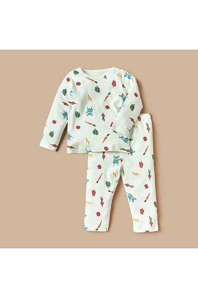 Juniors Printed T-shirt and Pyjama Set