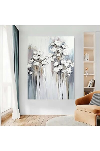 Marktna لوحة قماشية بتصميم الفن التجريدي مع برواز خشبي مخفي