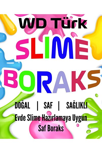WD Türk BORAKS 250 gr Slime Hazırlamaya Uygun Doğal ve Saf