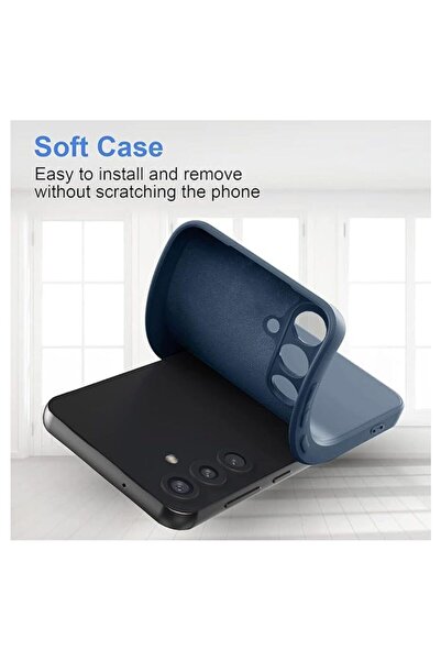 Gtech SET Silicone case + Transparent film, compatible with Samsung Galaxy A26, flexible, Blue