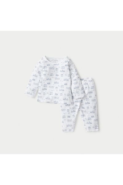 Juniors Printed T-shirt and Pyjama Set