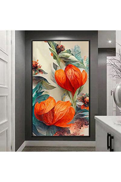 SND لوحة قماشية بتصميم مودرن مع برواز شامبين مجوف