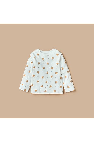 Juniors All-Over Bear Print T-shirt and Pyjama Set