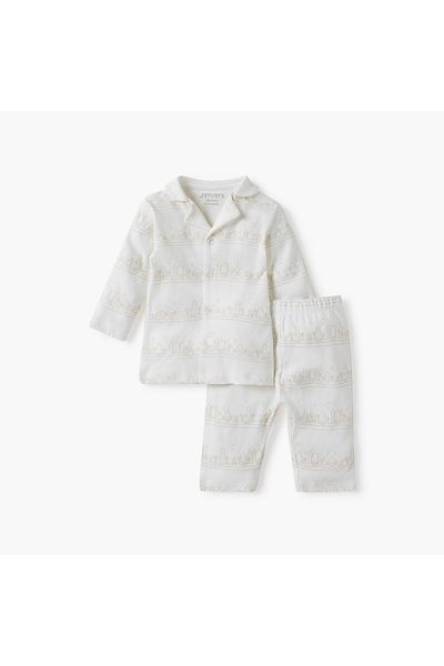Juniors Printed Shirt and Pyjama Set
