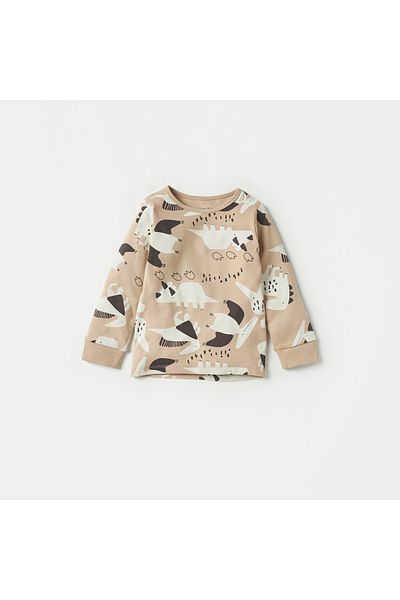 Juniors All-Over Dinosaur Print T-shirt and Pyjama Set
