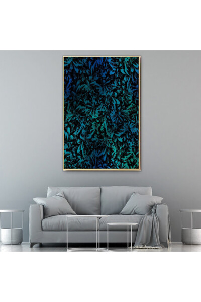 SND لوحة قماشية بتصميم مودرن مع برواز شامبين مجوف