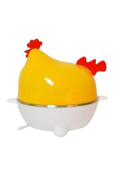 DLC Egg Steaming Device – 350W Electric Egg Boiler, Compact & Easy to Use (White)