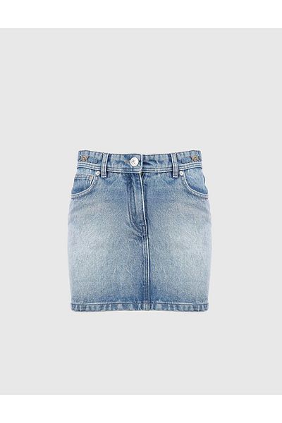 İLVİ Barisal Blue Women's Denim Skirt
