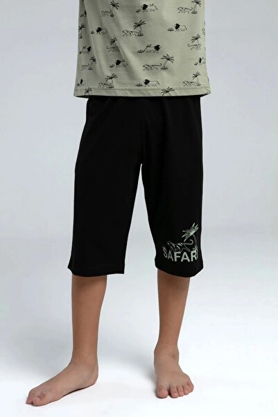 Rolypoly Boy's Green Capri Set