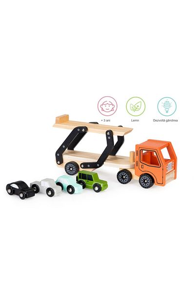 SMARTIC Set interactiv Camion cu 4 masinute diferite
