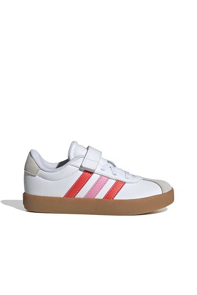 adidas Vl Court 3.0 Skateboarding Kids White Sneaker