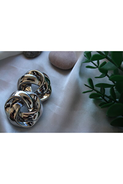 milayk Knot Earrings Silver