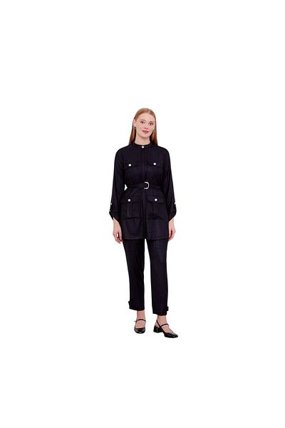 Levidor Judge Collar Pocket Detailed Double Suit