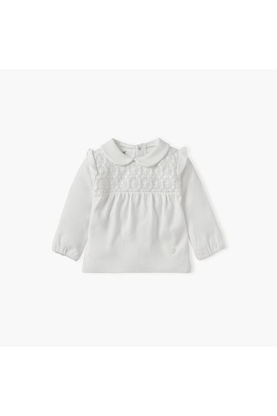 giggles Lace Detail Top and Pyjamas Set