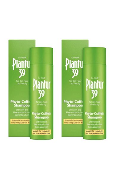 PLANTUR 39 Plantur39 Dyed-Washed Hair Repairing Phyto-Caffeine Shampoo 250ml 2Pcs