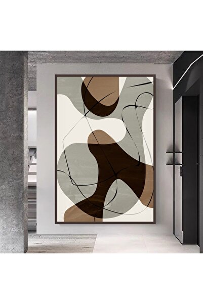 4gdran لوحة قماشية بتصميم الفن البوهيمي مع برواز شامبين مجوف