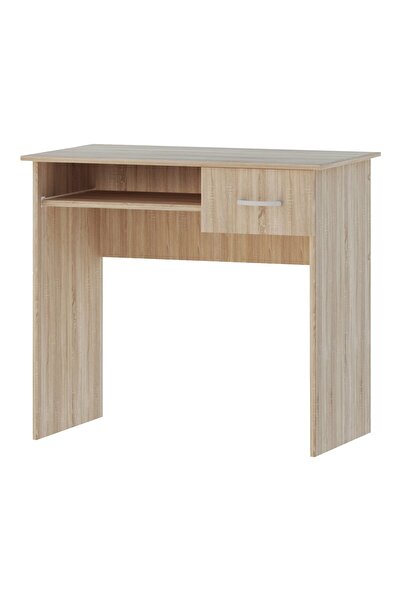 haaus.ro Carp Desk, 1 Drawer, Sonoma Oak, 85 X 50 X 75 Cm