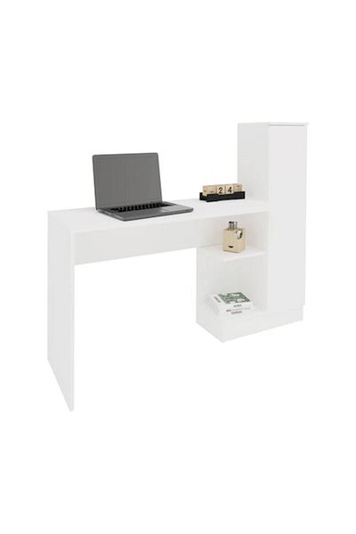 haaus.ro Reims Desk, 1 Door, White, 148 X 45 X 120 Cm