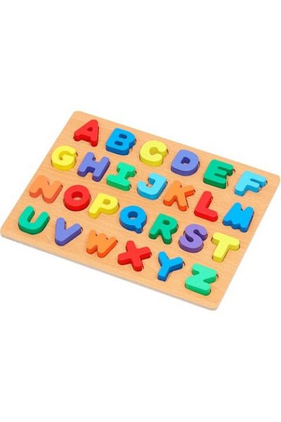 SMARTIC Wooden puzzle "Letters of the alphabet" with stand, 26 pieces