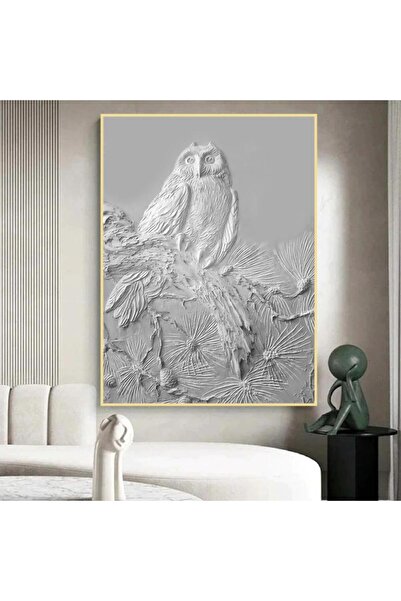 SND لوحة جداربة قماشية مطبوعة بتصميم اللوحة الجبسية مع برواز ذهبي مجوف