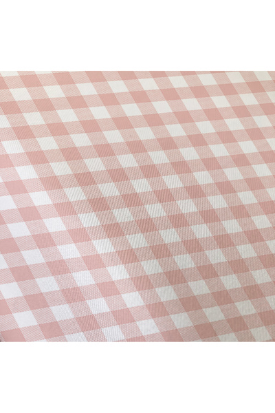 Evmila Çift Taraflı Pembe Pötikare Desenli - Baskılı Tek Kişilik Nevresim Takımı