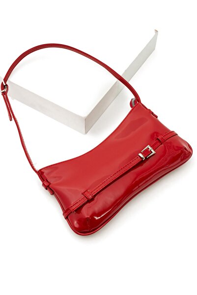 ESTUTE Minimalist Patent Leather Shoulder Bag