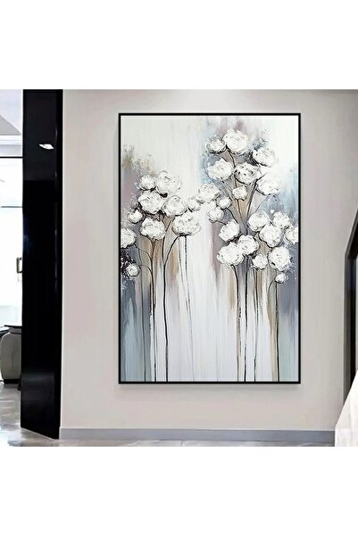 4gdran لوحة قماشية بتصميم الفن التجريدي مع برواز أسود مجوف