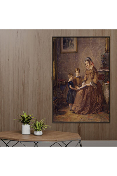 Marktna لوحة قماشية بتصميم مودرن مع برواز فضي مجوف