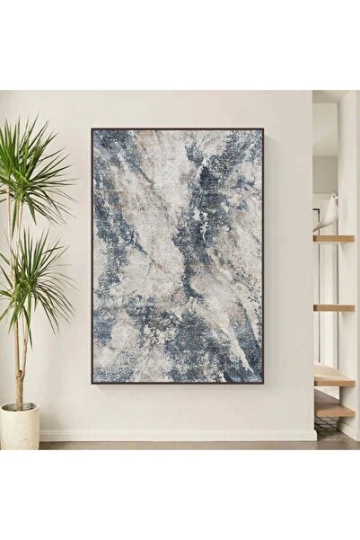 Marktna لوحة قماشية بتصميم الفن التشكيلي مع برواز شامبين مجوف