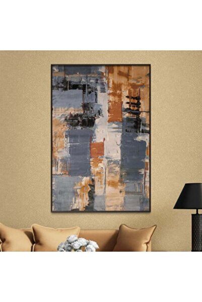 Marktna لوحة قماشية بتصميم مودرن مع برواز أسود مجوف