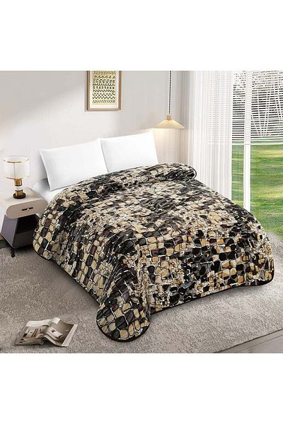 FIONNA.RO Thick Double Blanket Royal Embroidery Pattern - Mosaic