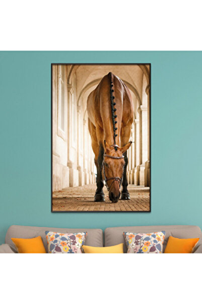 4gdran لوحة قماشية بتصميم مودرن مع برواز شامبين مجوف