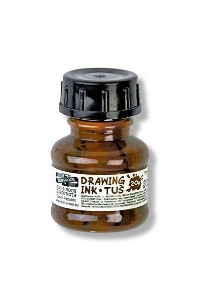 OEM Technical Drawing Ink, 20 g, Brown, Koh-i-Noor, Indian Ink, Hobby Use, Pigment Settling