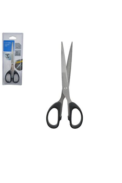 OEM Multifunctional scissors with black symmetrical handles, Classic model 96009, length 18 cm, in blister