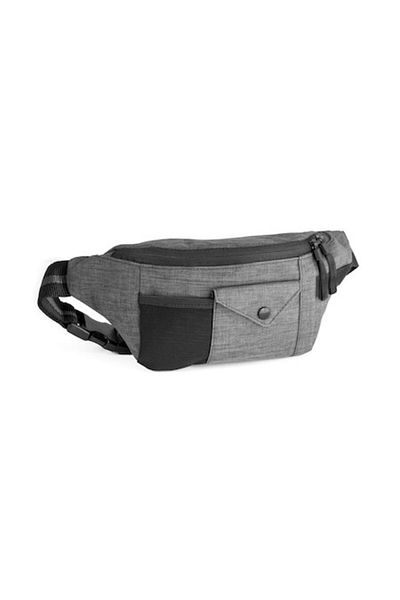 dalimag 300D fabric bag with zipper and inner elastic mesh pocket and back pocket