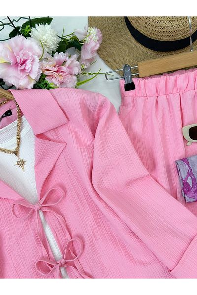 YEDİLALE MERVE SKIRT JACKET ΣΕΤ ΔΙΠΛΟ [χαλαρό ύφασμα]