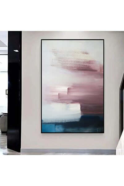 4gdran لوحة قماشية بتصميم الفن التشكيلي مع برواز أسود مجوف