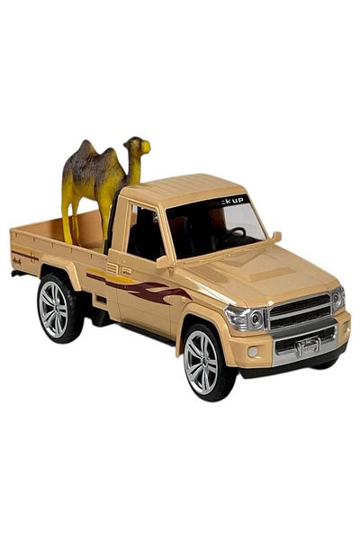 rexa Remote Control R/C Land Cruiser Pickup Model Transport Car with Camel For Kids