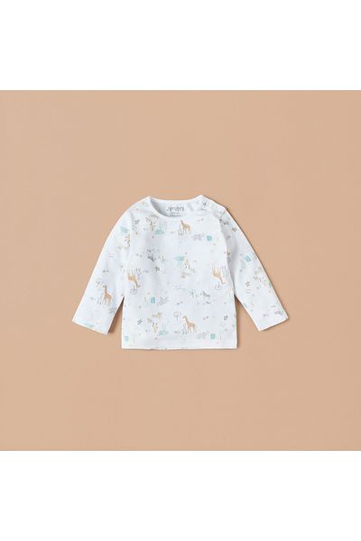 Juniors All-Over Safari Print Cotton T-shirt and Pyjama Set